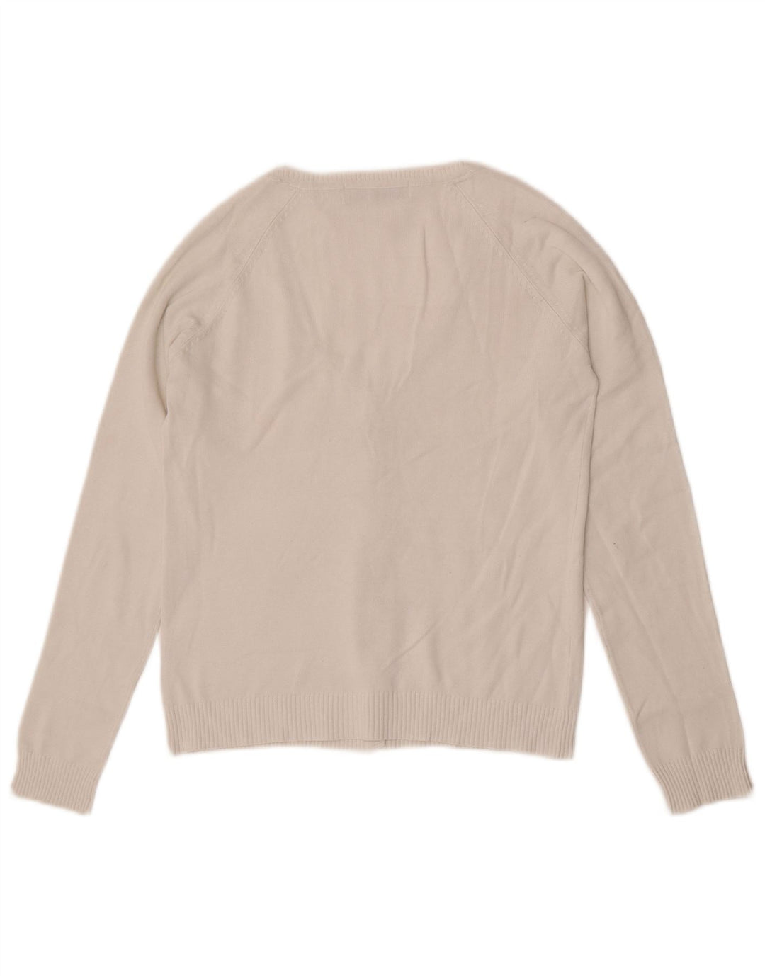 Женский укороченный кардиган Zara UK 12, хлопковый средний белый цвет