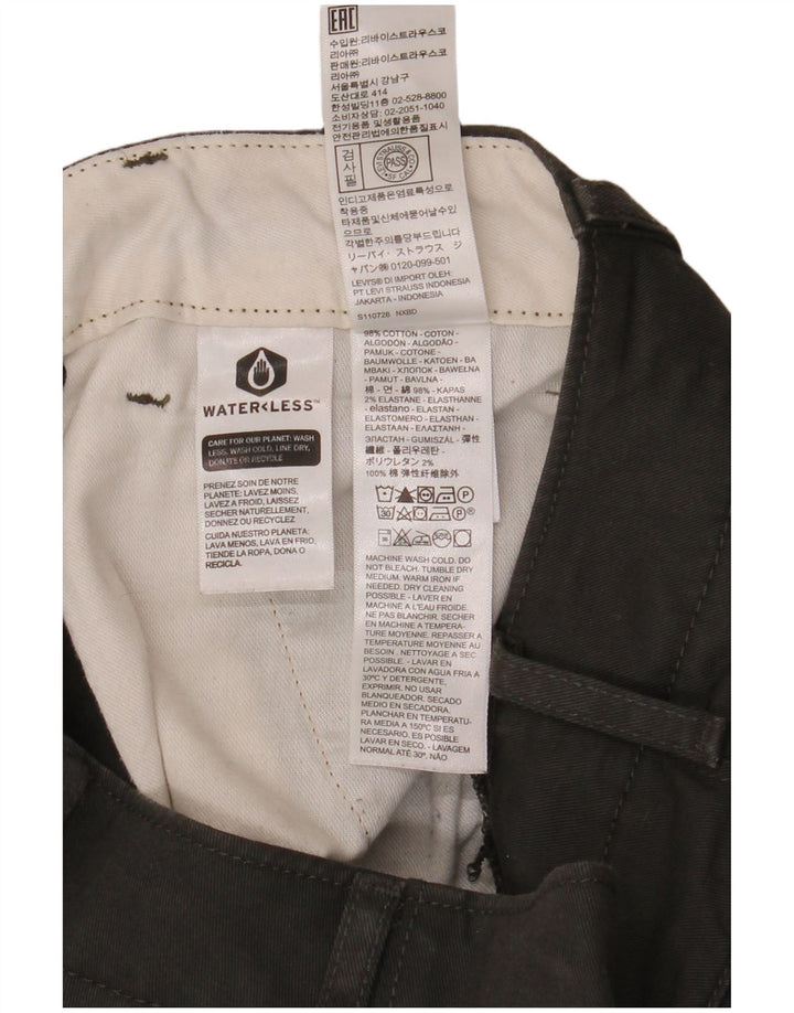 Мужские брюки карго приталенного кроя Levi's W30 L30, черные хлопковые