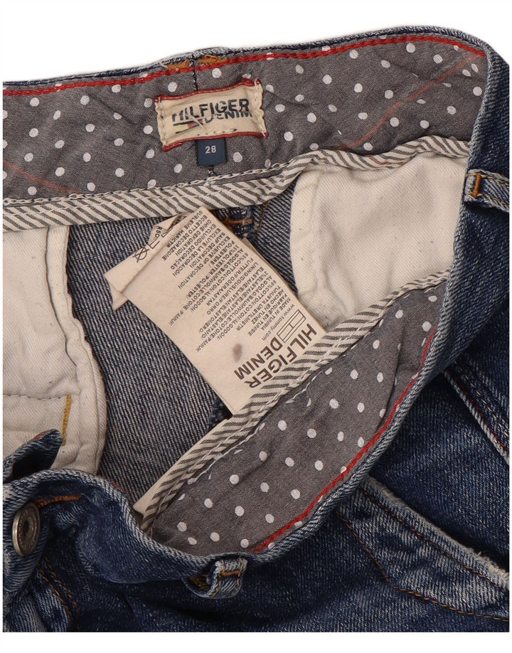 Женские джинсовые шорты Tommy Hilfiger W28, средний синий хлопок