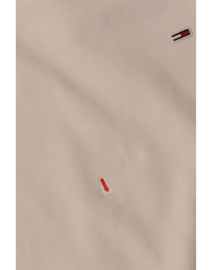 TOMMY HILFIGER Женский свитер-свитер оверсайз UK 6 XS Белый хлопок