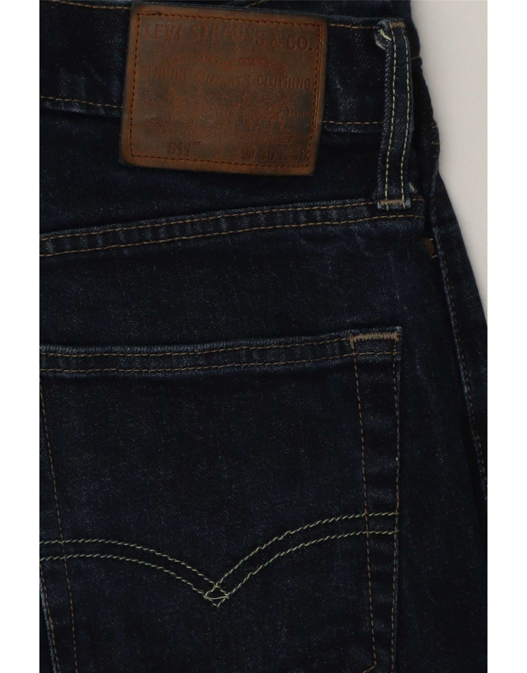Мужские джинсы Levi's 511 Slim W30 L30 Темно-синие, хлопок