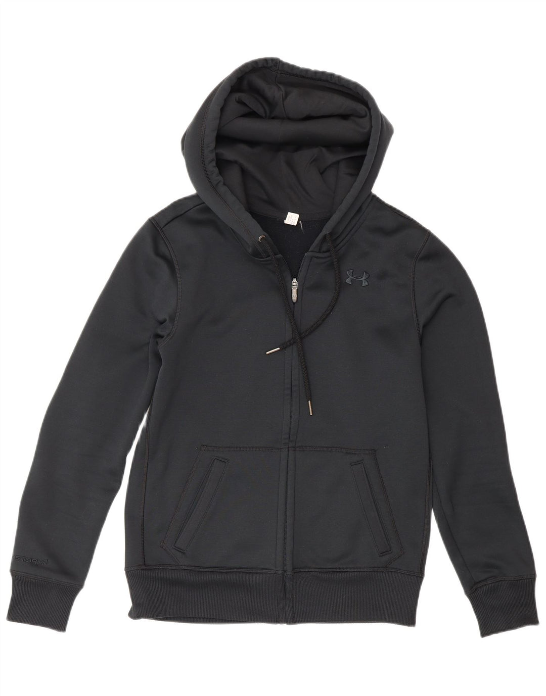 Мужской свитер с капюшоном на молнии Under Armour, маленький черный