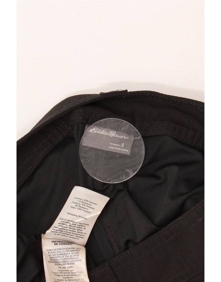 Женская мини-юбка EDDIE BAUER US 6 Medium W32, черный полиэстер