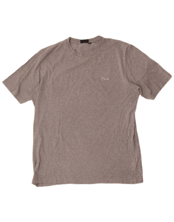 Мужская футболка Fila Top IT 56 2XL Серая в крапинку