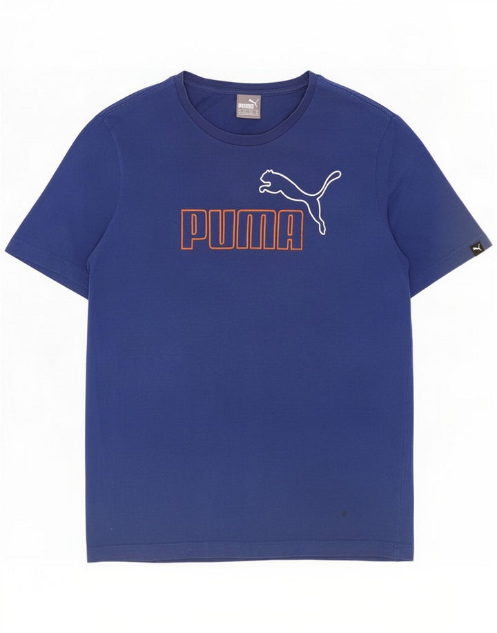 Puma Мужская футболка с рисунком Топ, средний синий