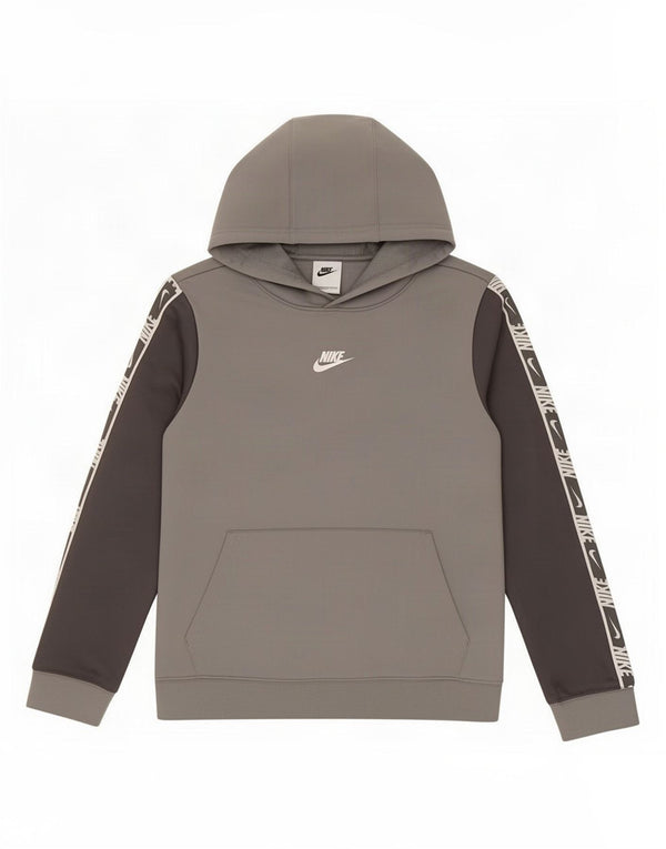 Джемпер с капюшоном Nike Dri Fit для мальчиков, 12–13 лет, большой серый с цветными блоками