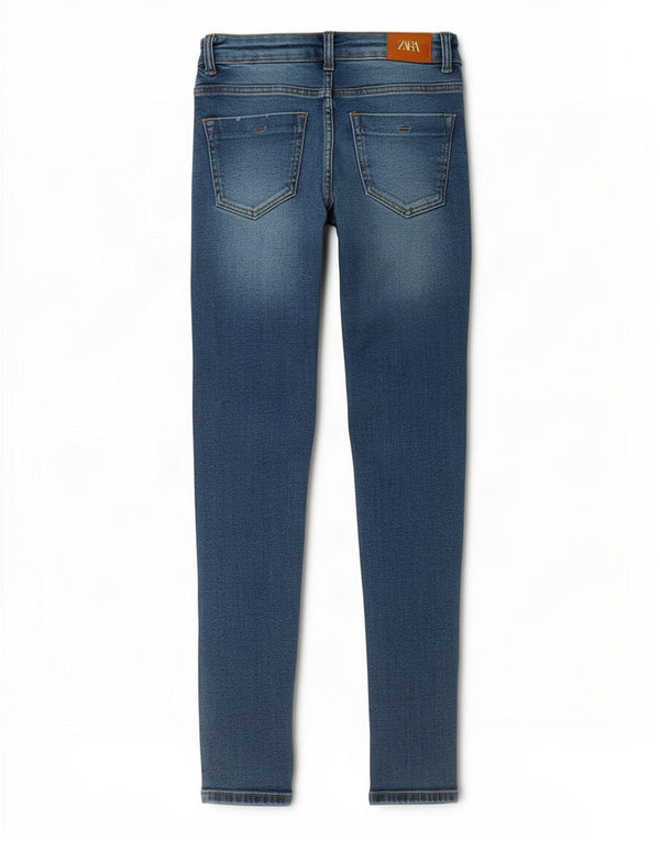 Женские укороченные джинсы скинни Zara EU 34 2XS W26 L24, синий хлопок