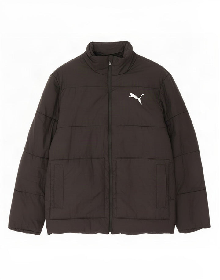 Мужская стеганая куртка Puma UK 38, средний черный полиэстер