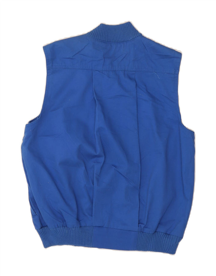 DASH Womens Gilet UK 14 Medium Blue Cotton Vintage Dash and Second-Hand Dash from Messina Hembry 