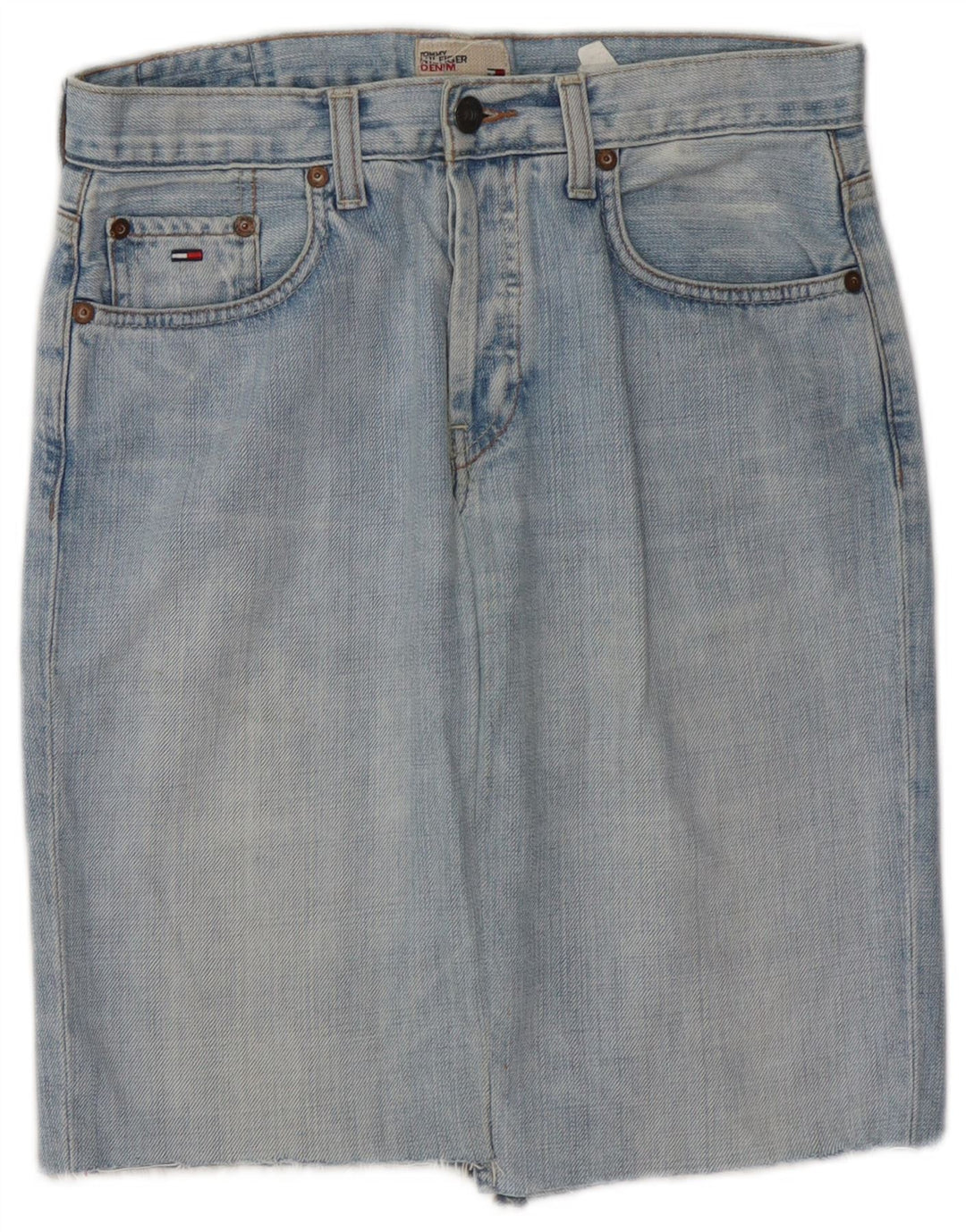 TOMMY HILFIGER Женская джинсовая юбка W28, средний синий хлопок, хлопок