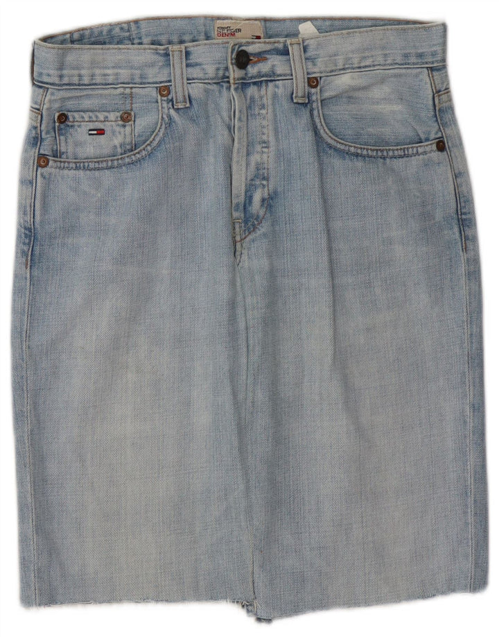 TOMMY HILFIGER Женская джинсовая юбка W28, средний синий хлопок, хлопок
