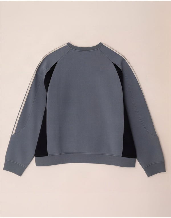 Мужской свитер Adidas Jumper 2XL Синий с цветными блоками Хлопок