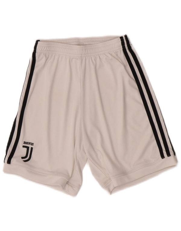 Женские спортивные шорты Adidas Juventus с графическим рисунком UK 4 XS, белый полиэстер