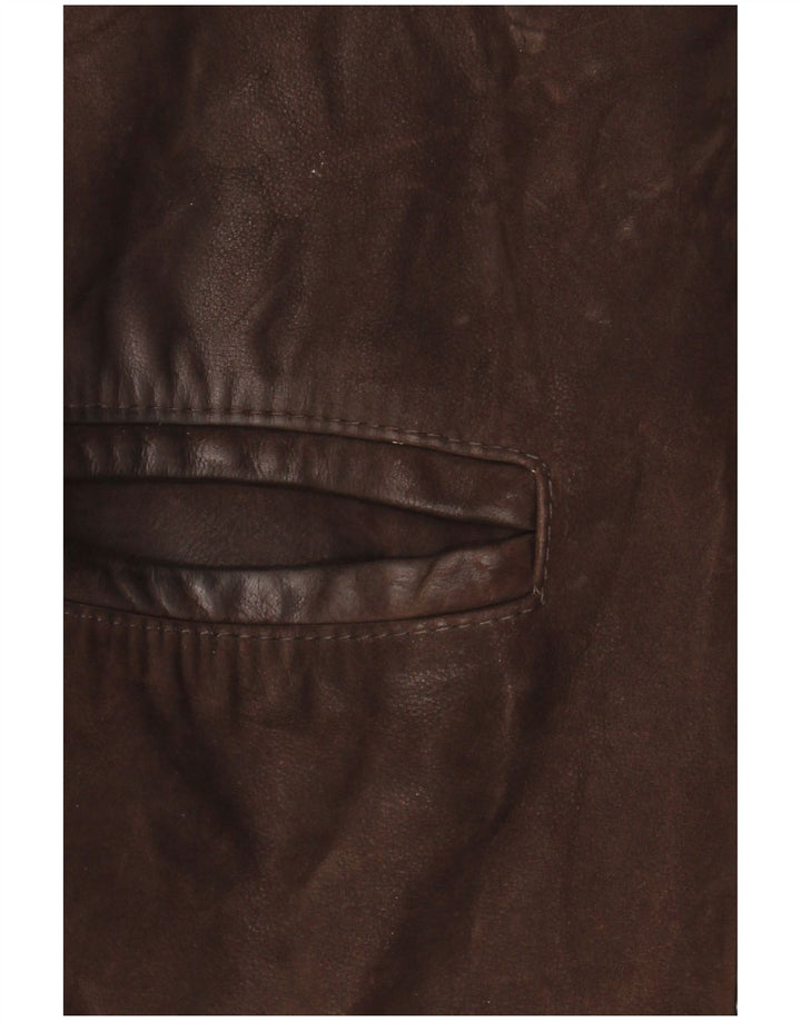 Винтажная мужская кожаная куртка IT 48 Medium Brown Leather