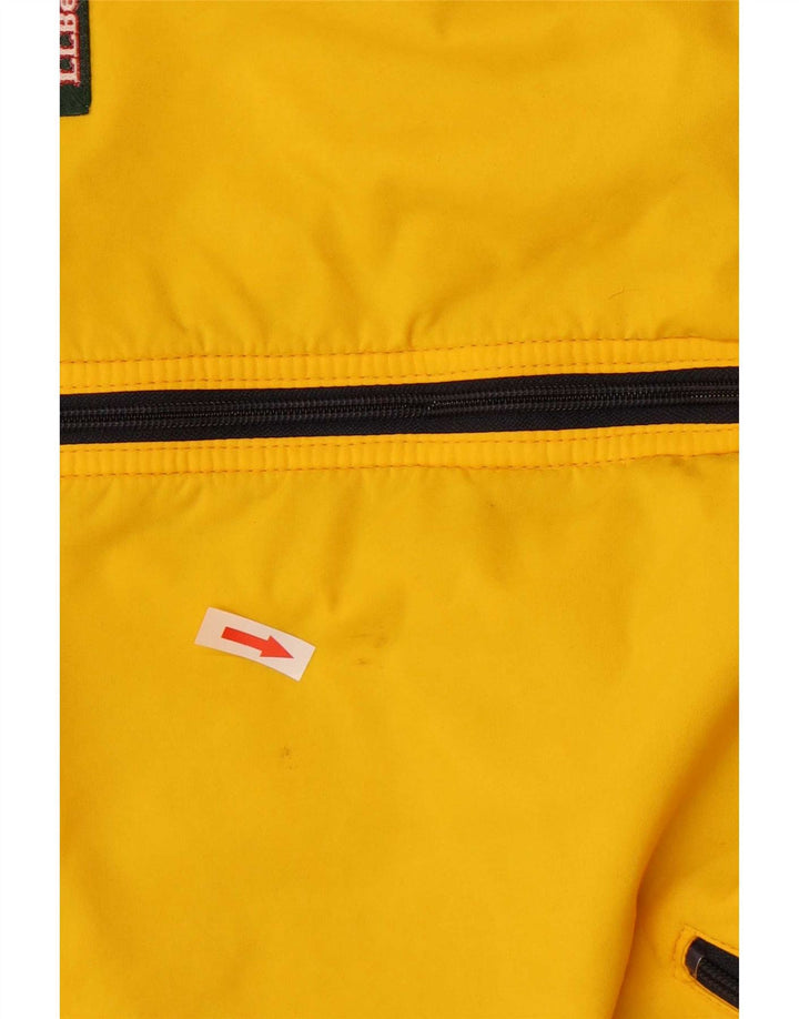 Мужская куртка-бомбер L.L.Bean UK 42 XL Желтая с цветными блоками