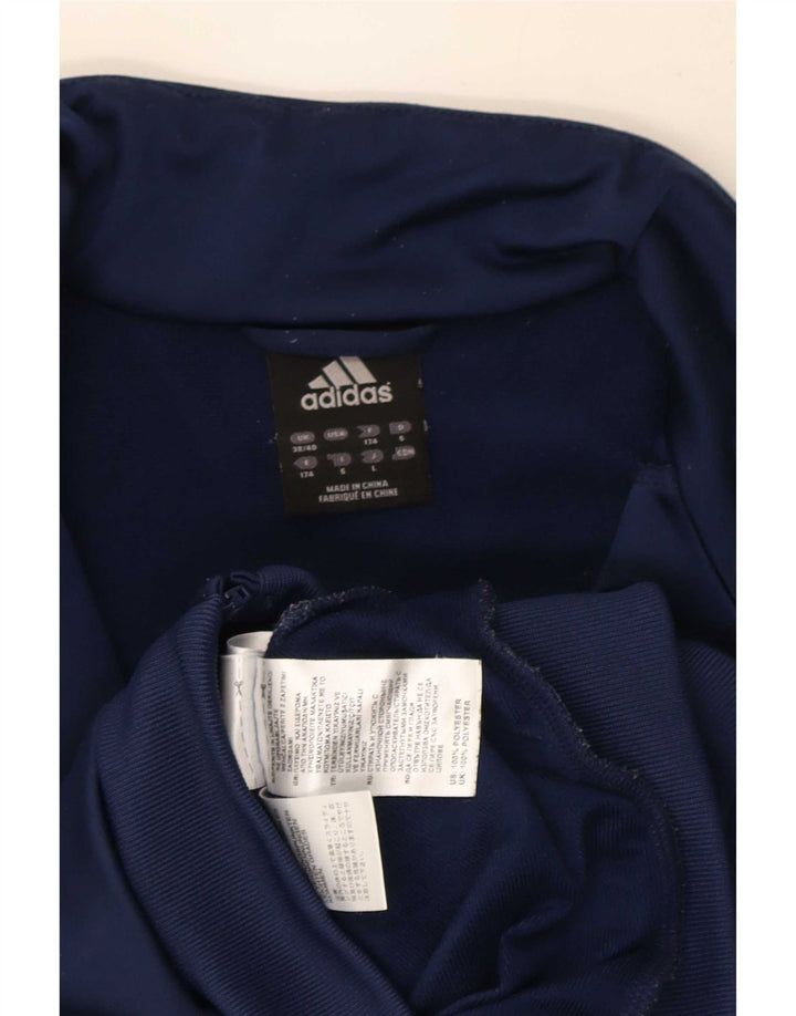 Мужская спортивная куртка Adidas UK 38/40, средний темно-синий полиэстер