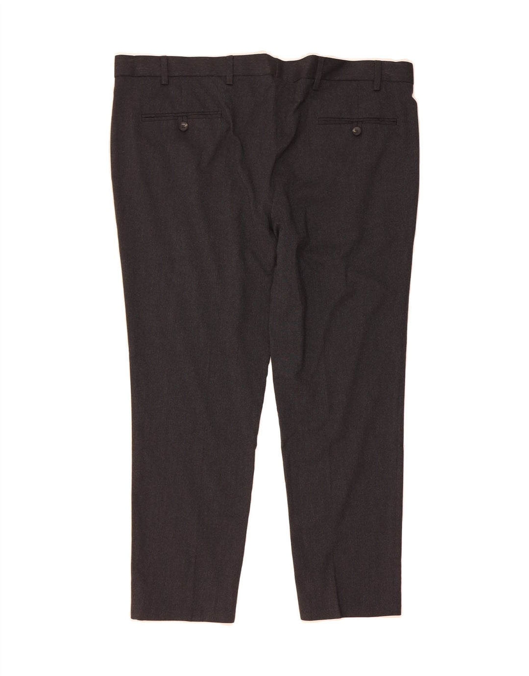 MARKS & SPENCER Mens Slim Fit Chino Trousers W38 L29  Grey Polyester Vintage Marks & Spencer and Second-Hand Marks & Spencer from Messina Hembry 