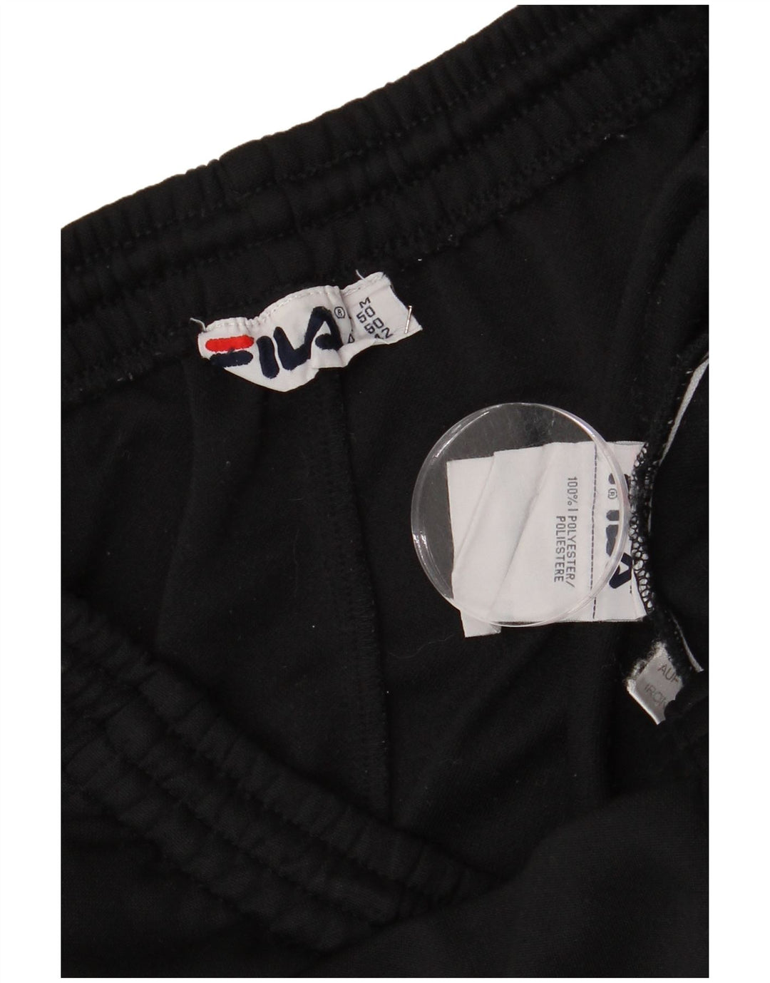 Fila Мужские спортивные брюки с графическим рисунком, средний черный полиэстер
