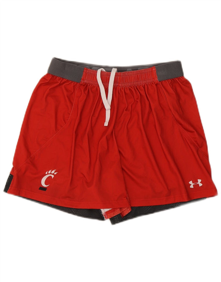 Женские спортивные шорты Under Armour UK 10, маленькие красные, полиэстер с цветными блоками