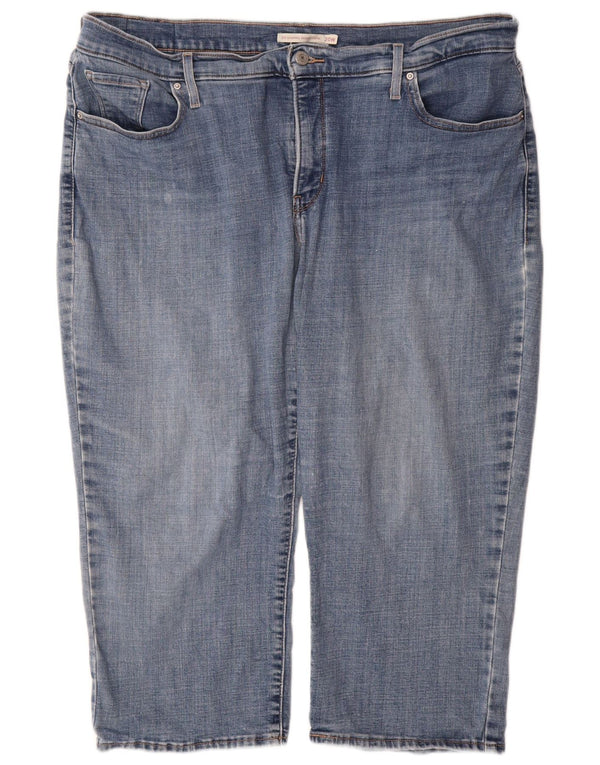 Женские джинсы-капри скинни LEVI'S 311 Shaping США 20 3XL W40 L21 Синий хлопок