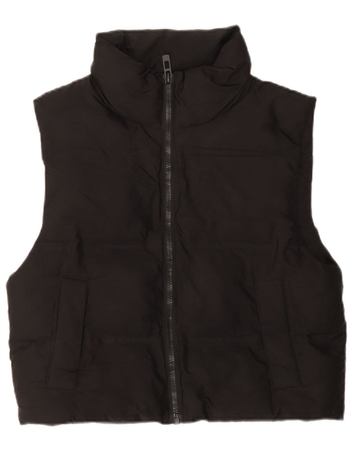 Женский длинный жилет с подкладкой Zara UK 6 XS, черный полиэстер