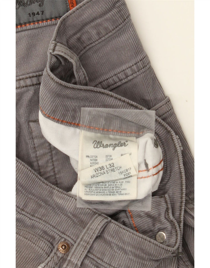 WRANGLER Мужские прямые вельветовые брюки стрейч Arizona W36 L32 серые
