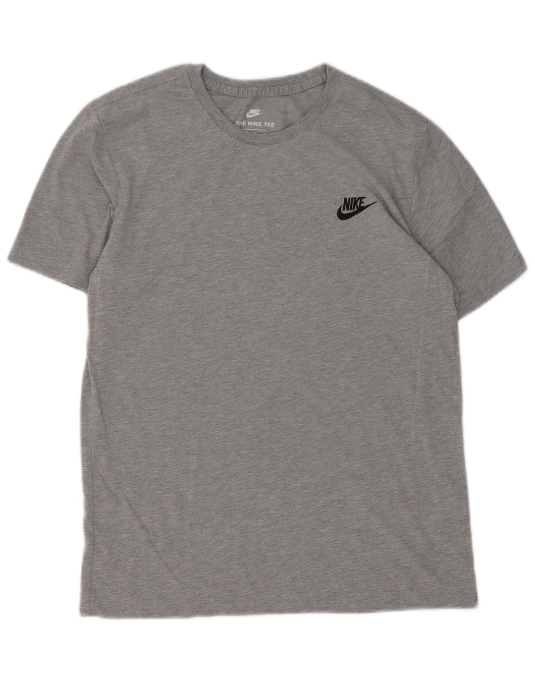 Мужская футболка спортивного кроя Nike, хлопковый топ среднего серого цвета