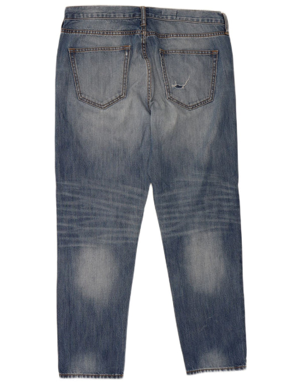 Женские зауженные джинсы-бойфренды Gap W30 L27, синие, хлопок