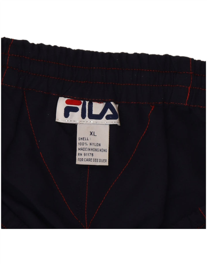 Мужские спортивные шорты Fila XL, темно-синий, нейлон