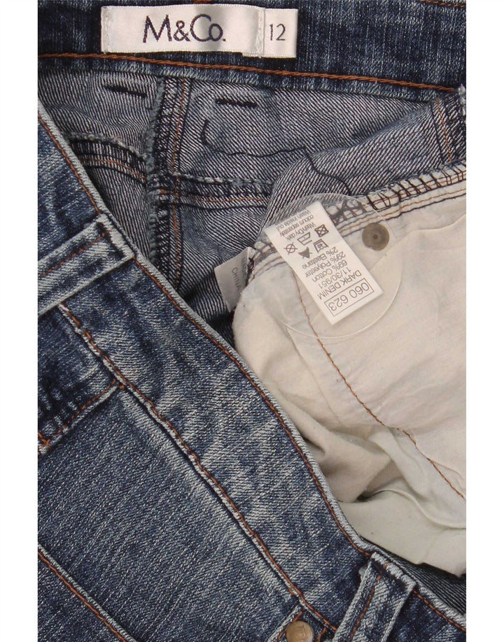 Женские джинсовые шорты M&Co UK 12 Medium W32 Синие, хлопок