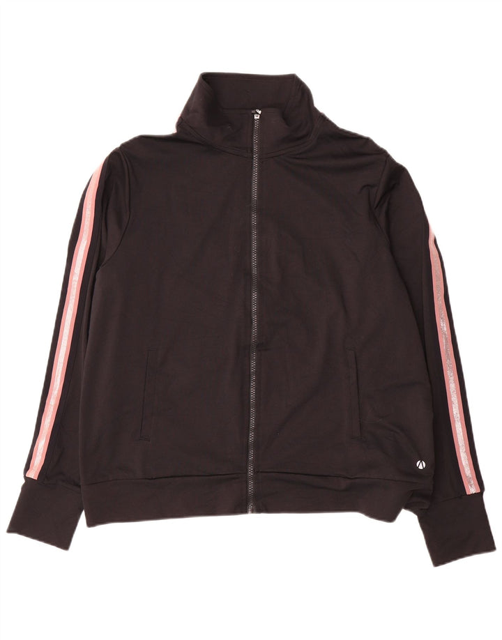 Женский спортивный костюм Marks & Spencer, верхняя куртка UK 18 XL, черный с цветными блоками