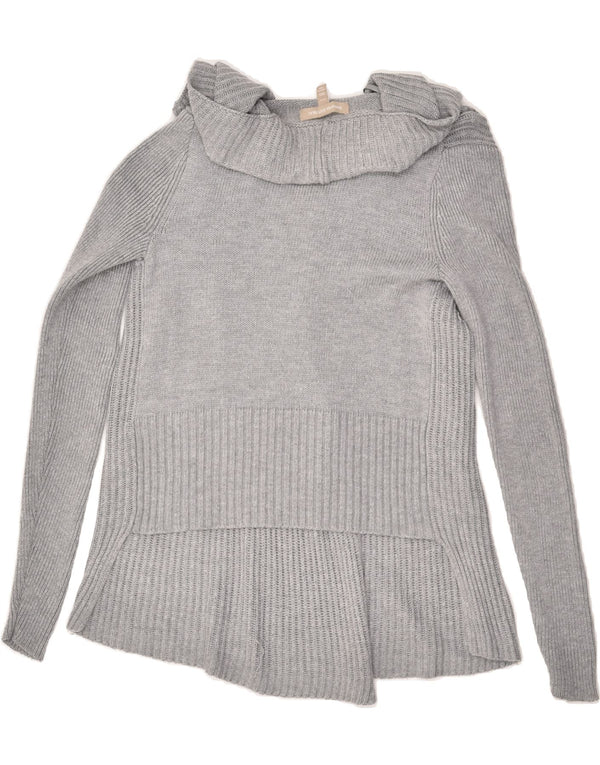 Женский асимметричный кардиган BANANA REPUBLIC UK 2 2XS Серый вискоза