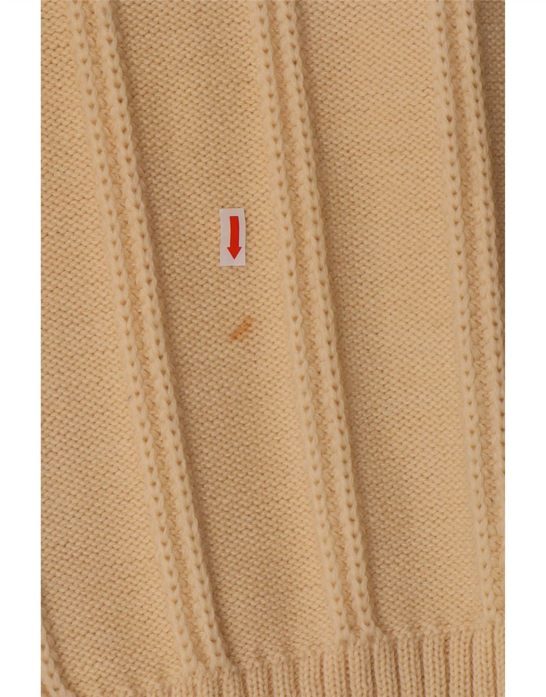 Винтажный женский кардиган-свитер UK 12, средний цвет из белой шерсти