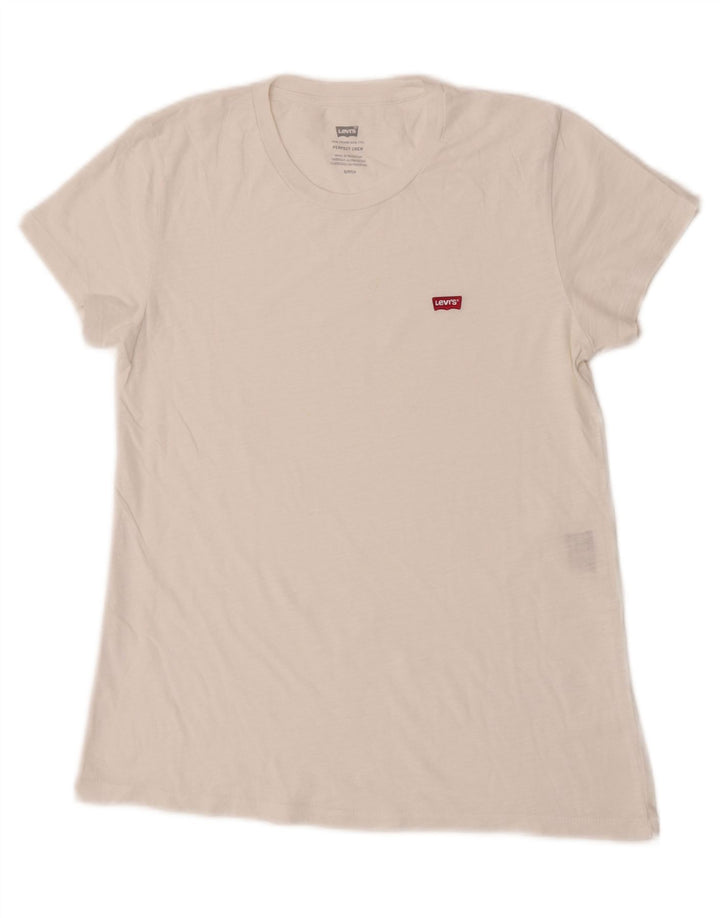 Женская футболка Perfect Crew Levi's Top UK 10, маленькая белая