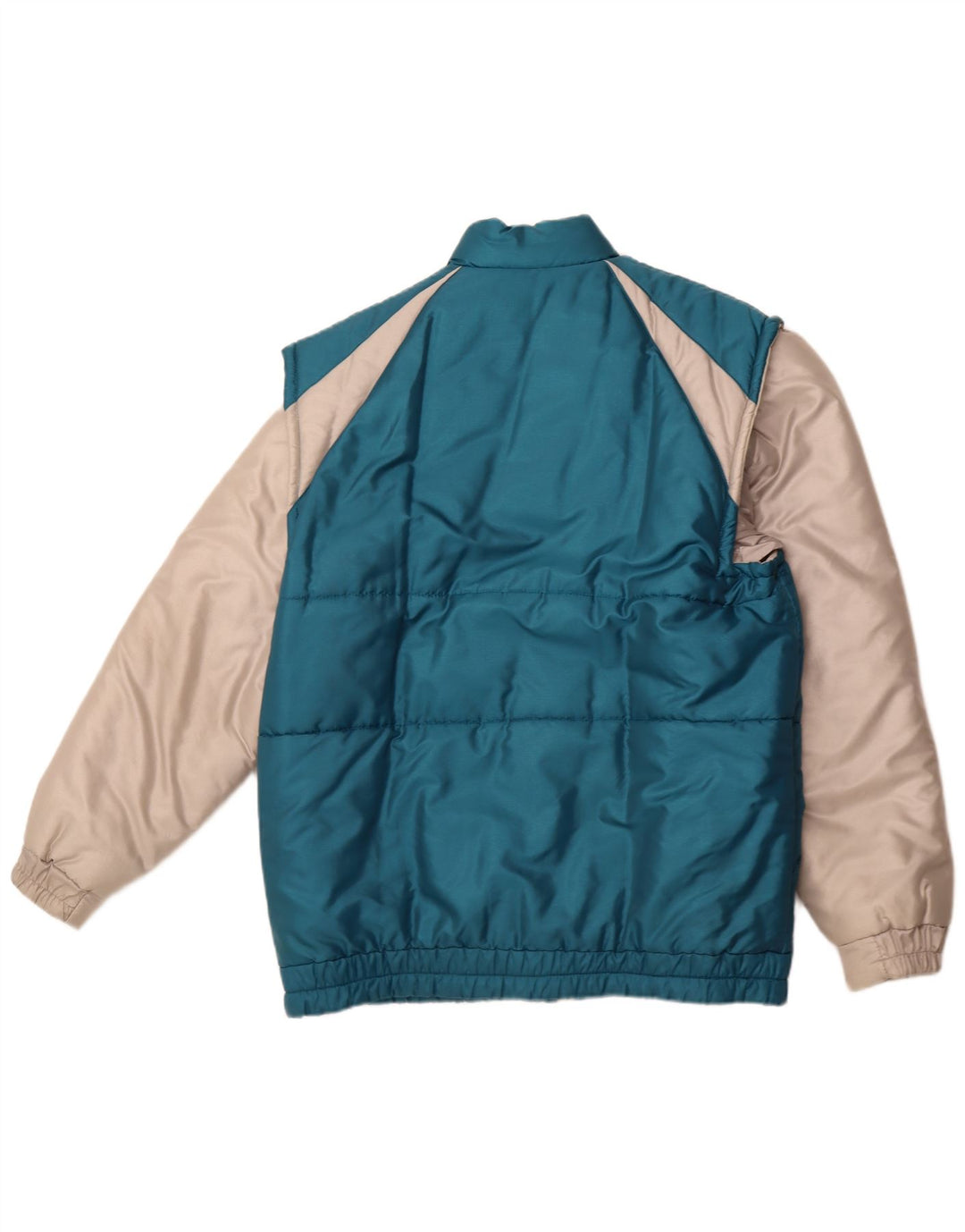 Мужская стеганая куртка CARRERA UK 40, большая синяя, полиэстер с цветными блоками