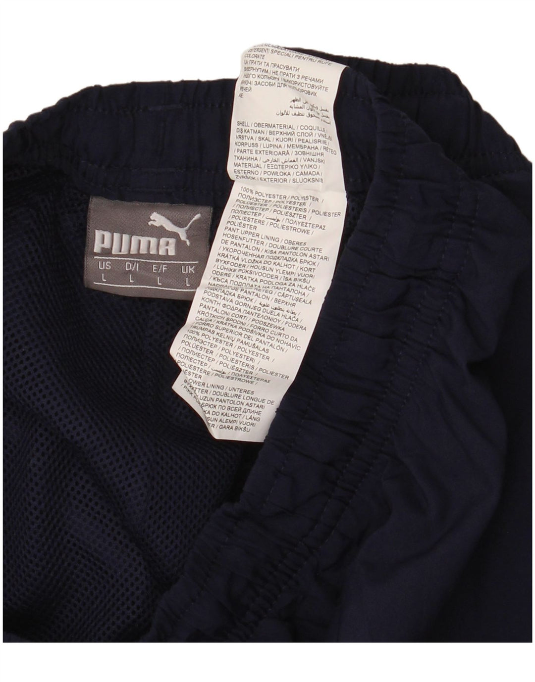Мужские спортивные брюки PUMA, большие темно-синие, полиэстер