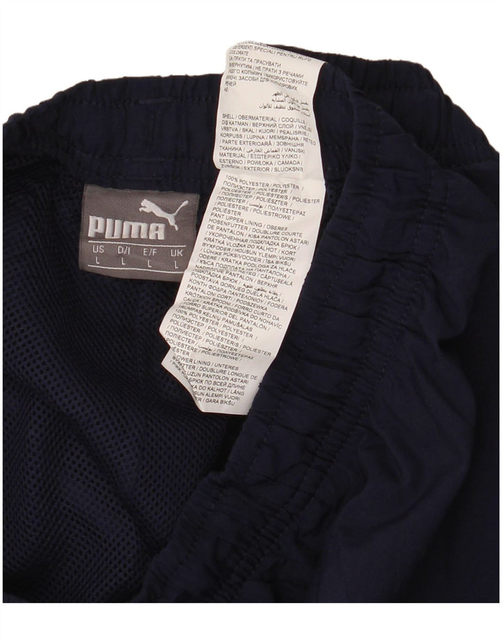 Мужские спортивные брюки PUMA, большие темно-синие, полиэстер