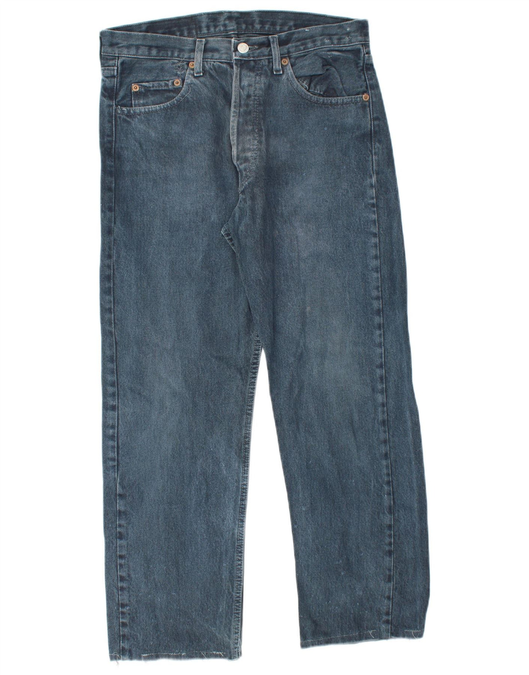 Мужские прямые джинсы LEVI'S 501 W32 L25 синие, хлопок