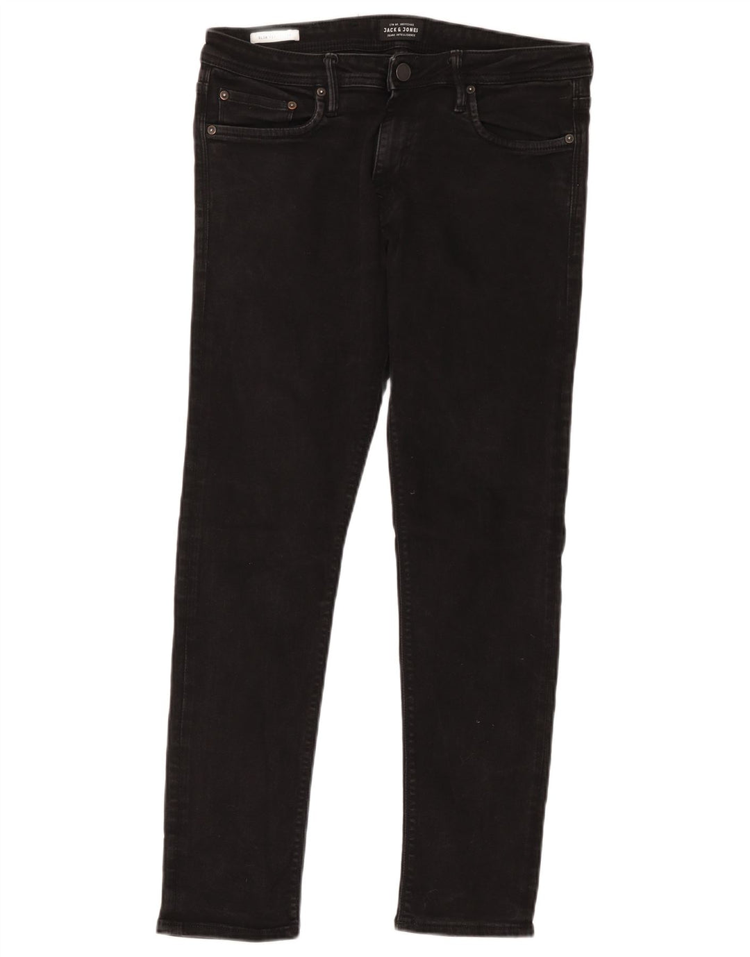 Мужские джинсы GLENN Slim W32 L30 Jack & Jones, черный хлопок