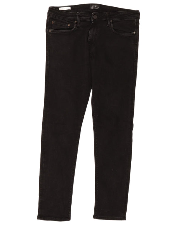 Мужские джинсы GLENN Slim W32 L30 Jack & Jones, черный хлопок