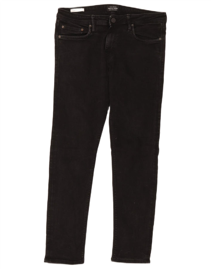 Мужские джинсы GLENN Slim W32 L30 Jack & Jones, черный хлопок