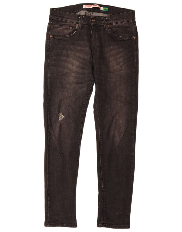 Мужские потертые узкие джинсы Carrera W31 L32, серый хлопок