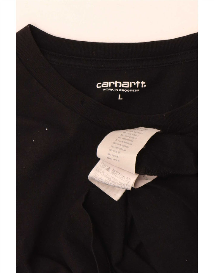 Мужская футболка Carhartt, большой черный хлопок