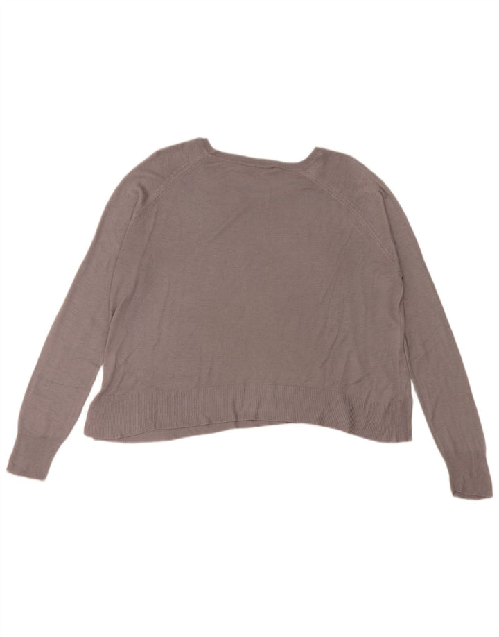 Женская блузка оверсайз Zara Top UK 10, маленькая, серая, вискоза