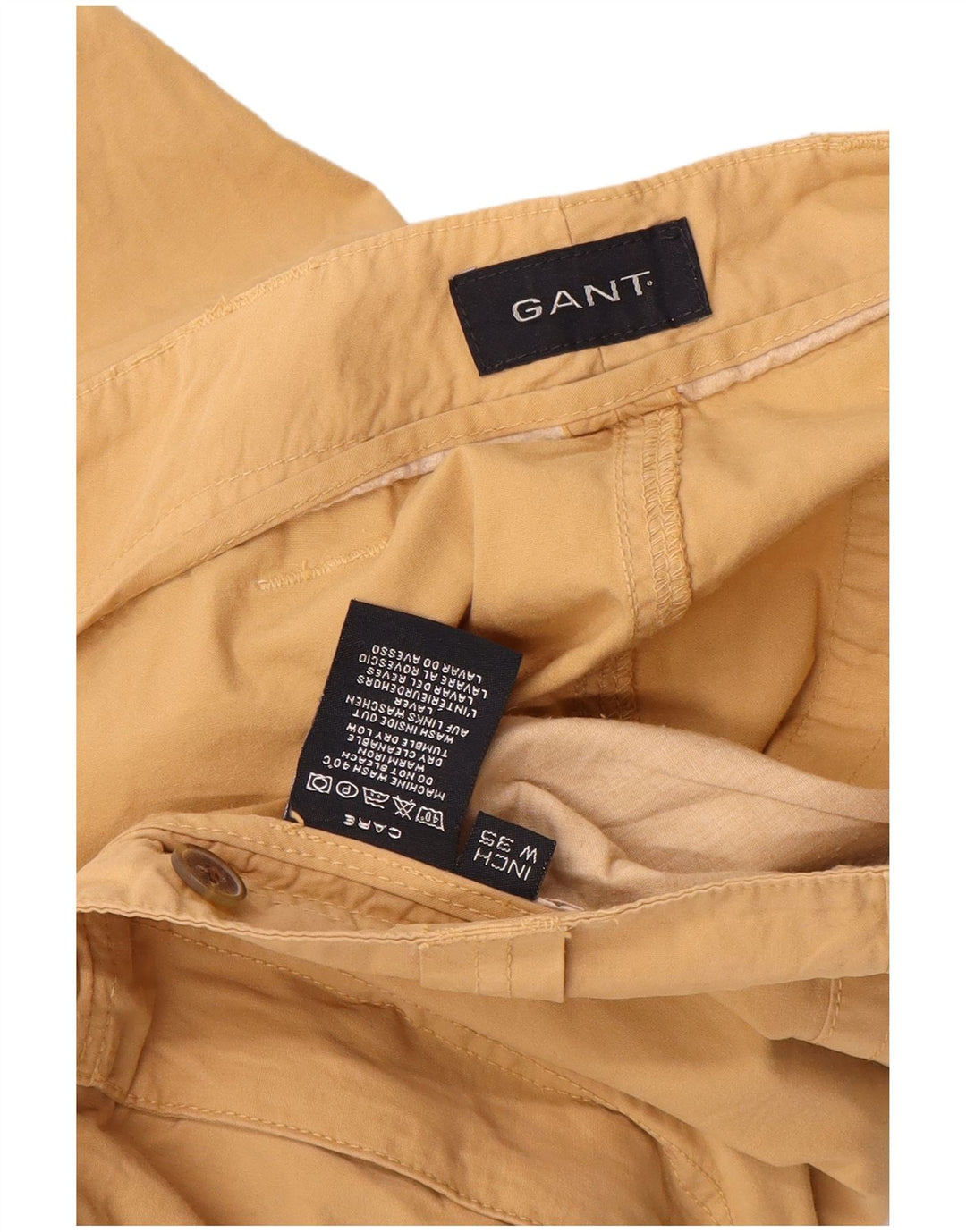 Мужские шорты-карго Gant W35, большие, бежевые, хлопок