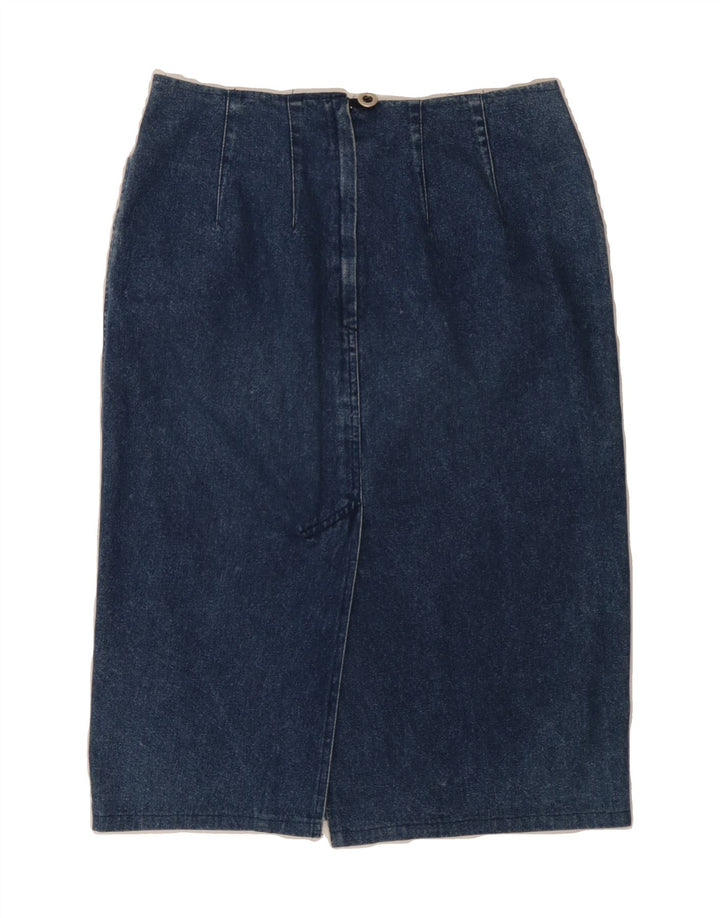 VINTAGE Womens Denim Skirt W28 Medium Blue Vintage Vintage and Second-Hand Vintage from Messina Hembry 