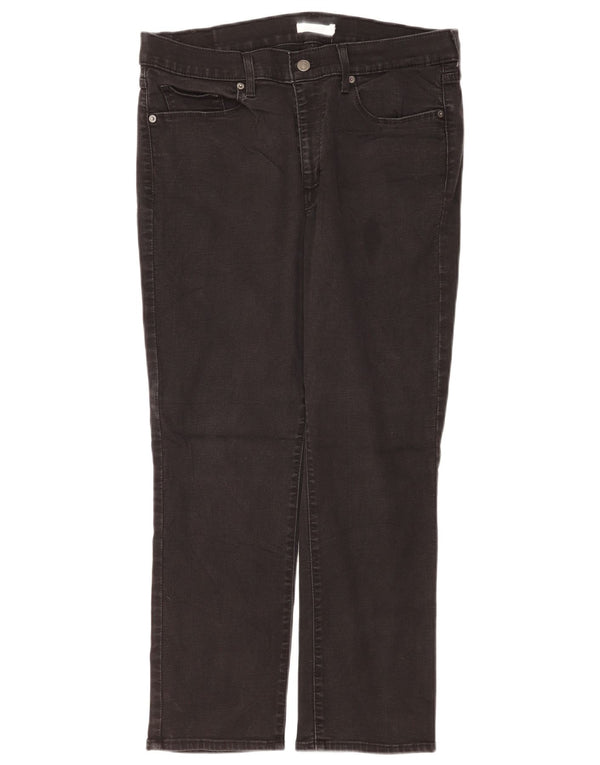 Женские классические прямые джинсы Levi's США 14 XL W32 L28 черные