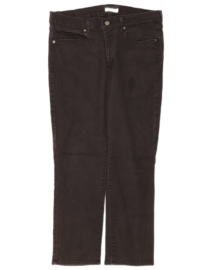 Женские классические прямые джинсы Levi's США 14 XL W32 L28 черные