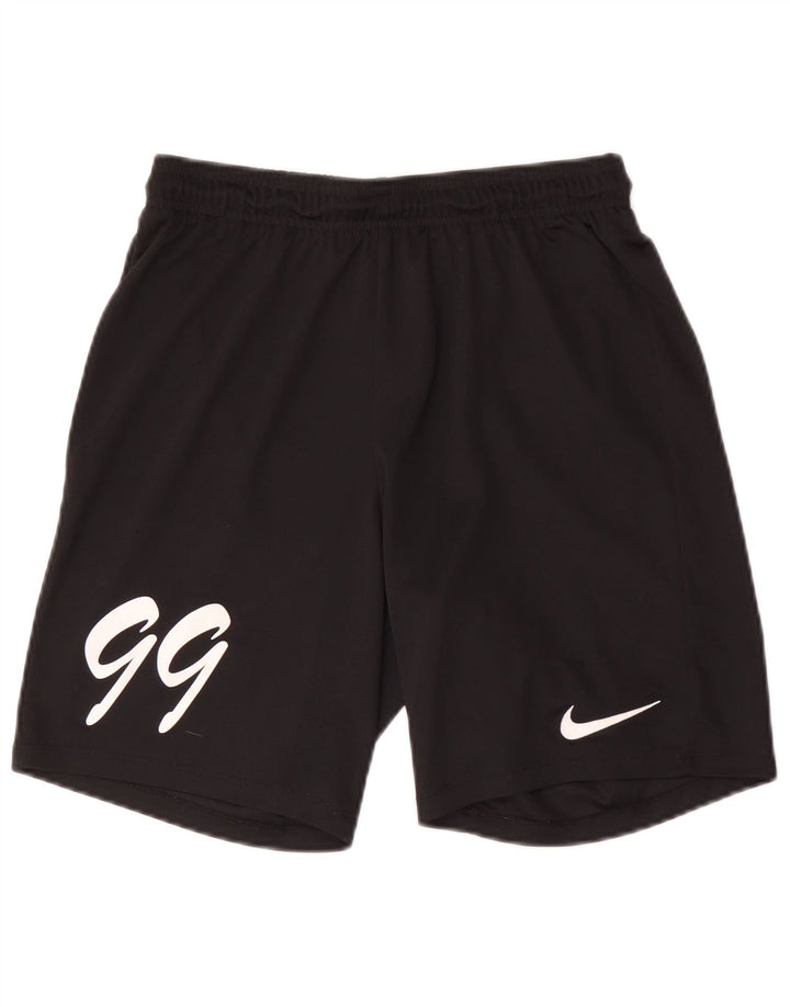 Мужские спортивные шорты NIKE Dri Fit с графическим рисунком, средний черный полиэстер