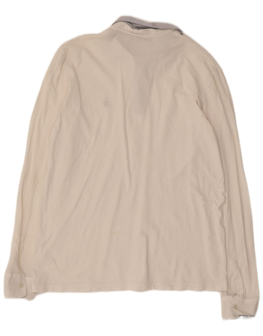 Женская рубашка-поло для регби TRUSSARDI с длинным рукавом UK 18 XL, белый хлопок